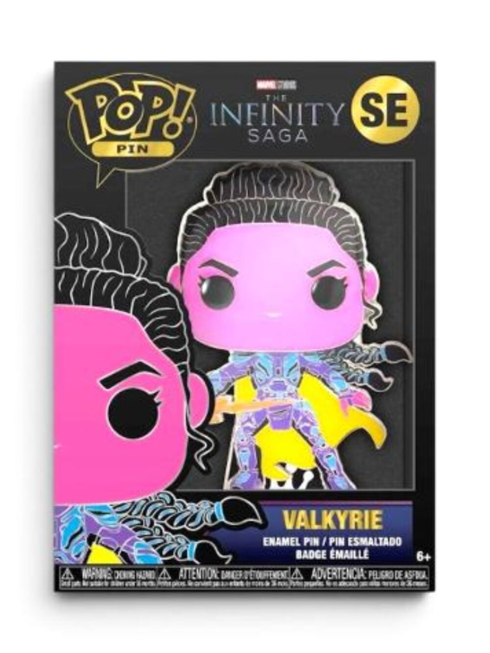 FUNKO POP PIN MARVEL INFINITY SAGA VALKYRIE(BLACKLIGHT) TARGET EXCLUSIVE